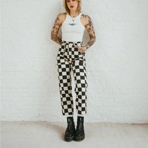 P & Co Checkerboard Service Fatigue Pants